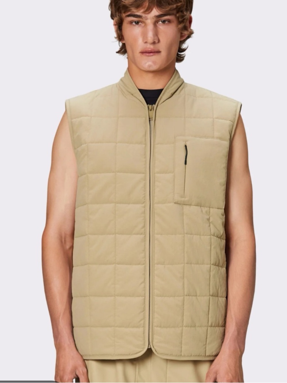 RAINS LINER VEST in Sand Size
L